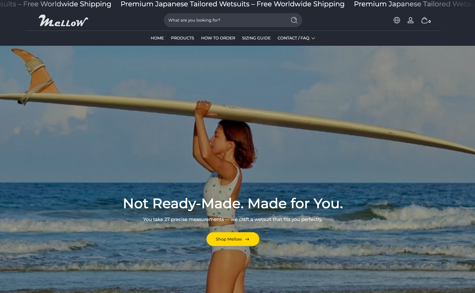 MELLOW WETSUITS OVERSEAS DEPARTMENT